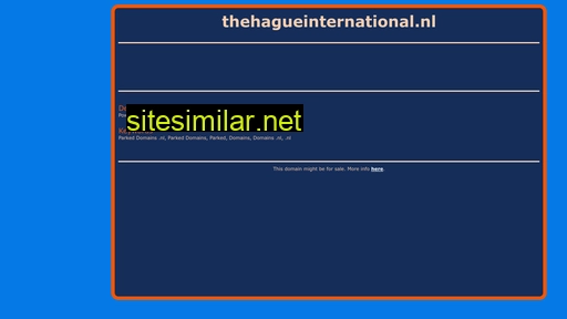 thehagueinternational.nl alternative sites