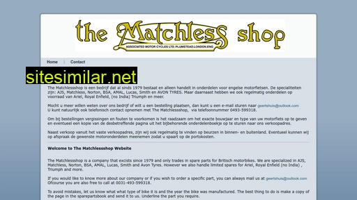 thematchlessshop.nl alternative sites
