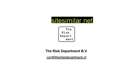 theriskdepartment.nl alternative sites
