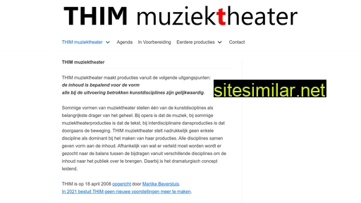 thimmuziektheater.nl alternative sites