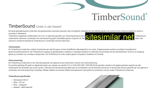 timbersound.nl alternative sites