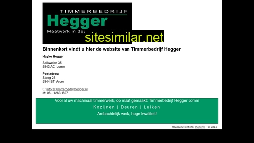 timmerbedrijfhegger.nl alternative sites