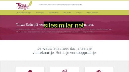 tirzaschrijft.nl alternative sites