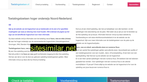 toelatingstoetsen.nl alternative sites