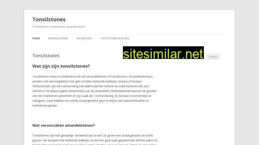 tonsilstones.nl alternative sites