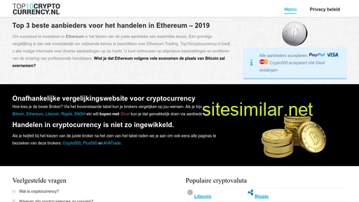 top10cryptocurrency.nl alternative sites