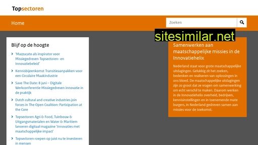 topsectoren.nl alternative sites