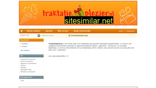 traktatieplezier.nl alternative sites