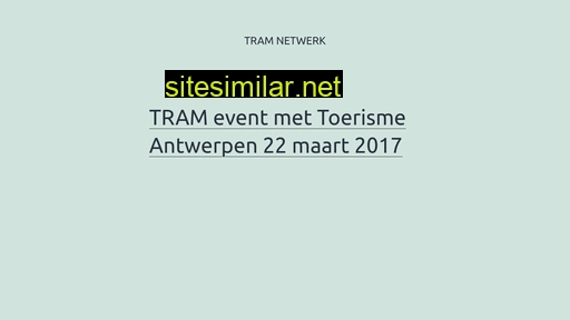 tramnetwerk.nl alternative sites