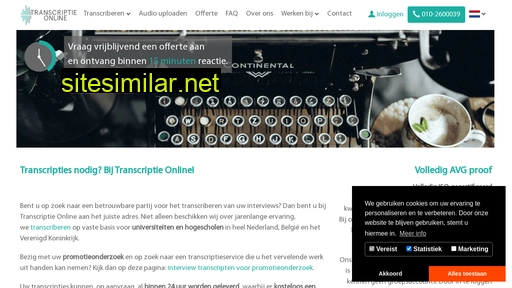 transcriptieonline.nl alternative sites