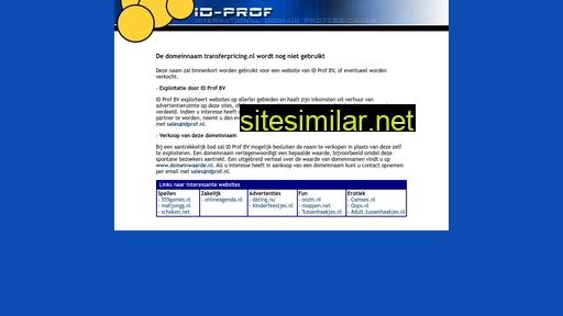 transferpricing.nl alternative sites