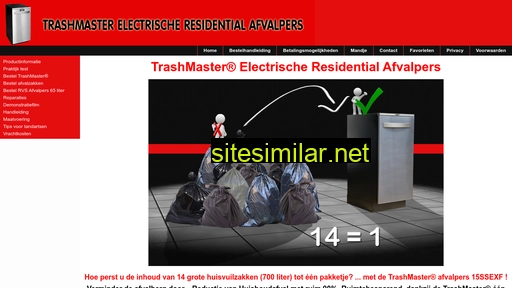 trashmaster.nl alternative sites