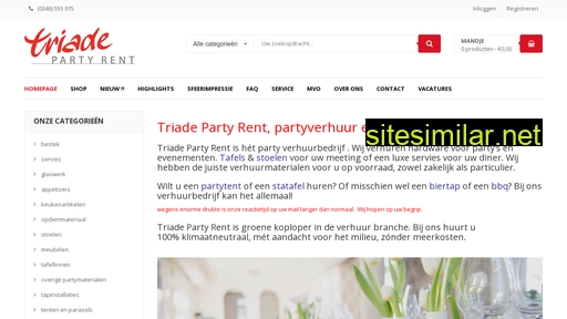 triadepartyrent.nl alternative sites