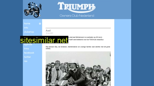 triumphownersclub.nl alternative sites