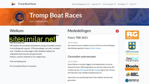 trompboatraces.nl alternative sites
