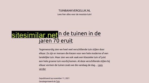 tuinbankvergelijk.nl alternative sites