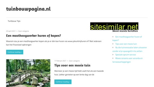 tuinbouwpagina.nl alternative sites