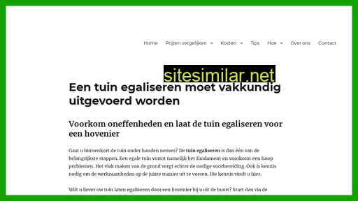 tuinegaliseren.nl alternative sites