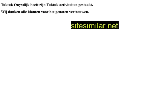 tuktuk-onyxdijk.nl alternative sites