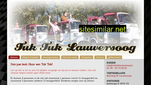 tuktuklauwersoog.nl alternative sites