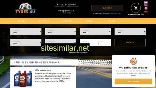 tyres4u.nl alternative sites