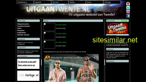 uitgaantwente.nl alternative sites