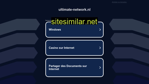 Ultimate-network similar sites