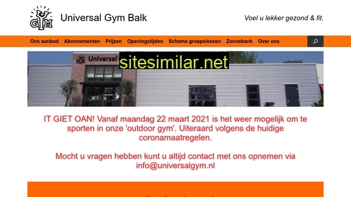 universalgym.nl alternative sites