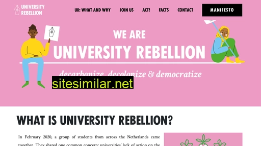 universityrebellion.nl alternative sites
