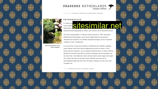 urasenke.nl alternative sites