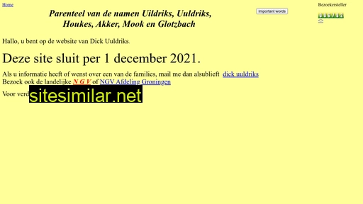 uuldriks.nl alternative sites