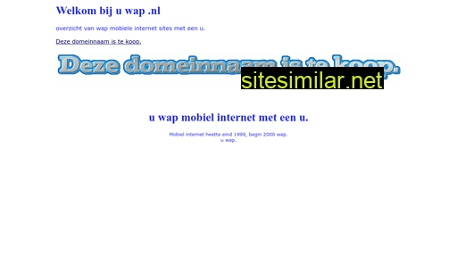 uwap.nl alternative sites