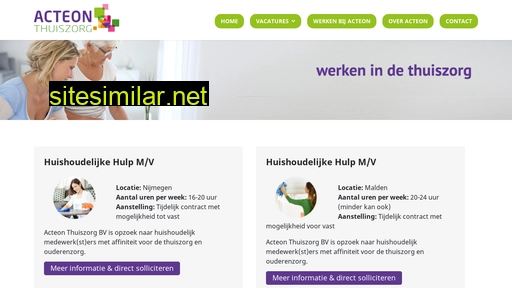 vacaturesthuiszorg.nl alternative sites
