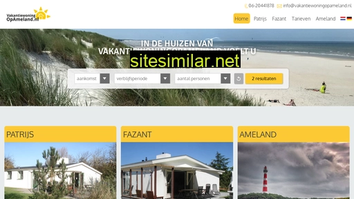 vakantiewoningopameland.nl alternative sites