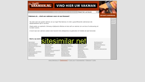 vakman.nl alternative sites