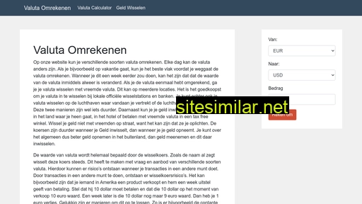 valutasomrekenen.nl alternative sites