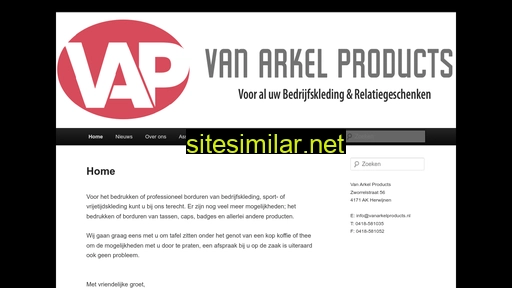 vanarkelproducts.nl alternative sites