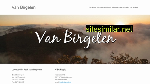 vanbirgelen.nl alternative sites
