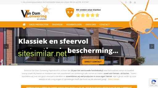 vandamzonwering.nl alternative sites