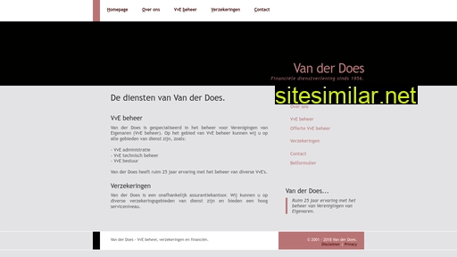 vanderdoesfinancien.nl alternative sites