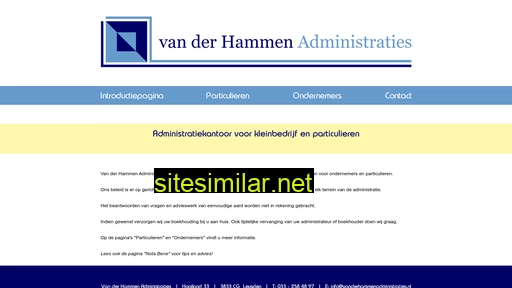 vanderhammenadministraties.nl alternative sites