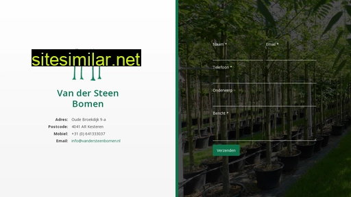 vandersteenbomen.nl alternative sites