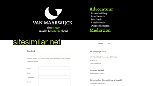 vanmaarwijck.nl alternative sites