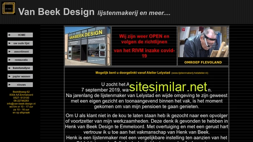 van-beek-design.nl alternative sites