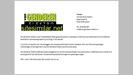 van-genderen-elektro.nl alternative sites