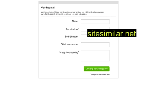 vanthoen.nl alternative sites