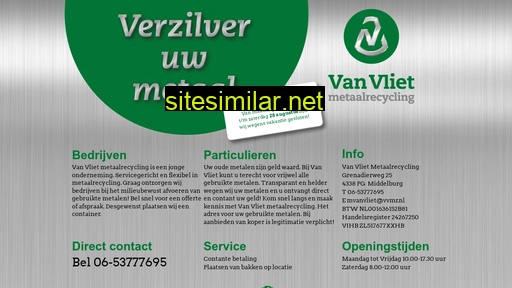 vanvlietmetaalrecycling.nl alternative sites