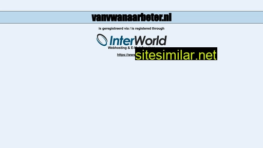 vanvwanaarbeter.nl alternative sites