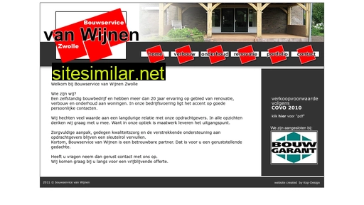 vanwijnenbouw.nl alternative sites