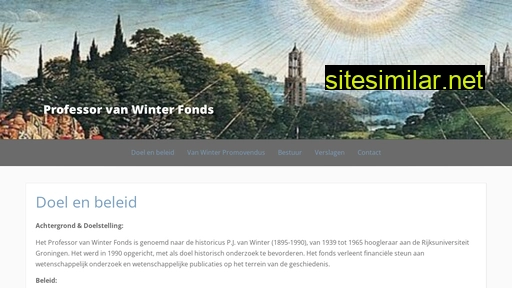 vanwinterfonds.nl alternative sites
